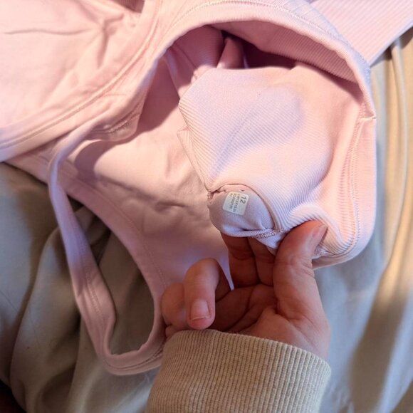 Like New Light Pink Lululemon Ebb to Street Tank Top Size 12 (color in 2nd pic) - Picture 2 of 3